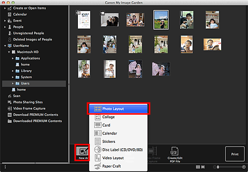 figure: Folder view