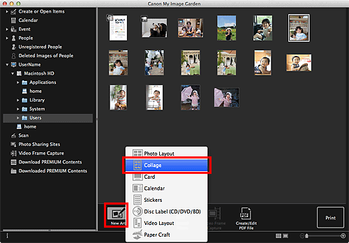 figure: Folder view