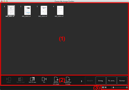 figure : Vue Créer/modif. fich. PDF