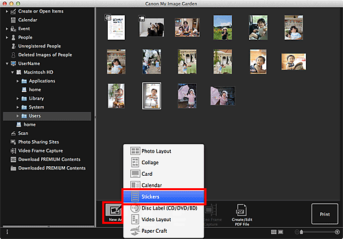 figure: Folder view