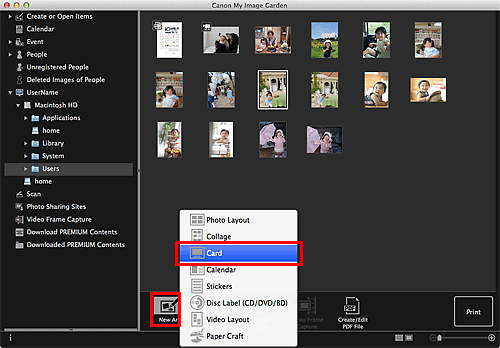 figure: Folder view