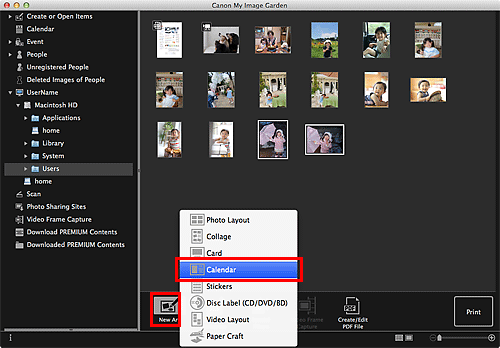 figure: Folder view