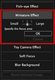 figure: Special Image Filters window