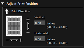 figure: Print settings dialog