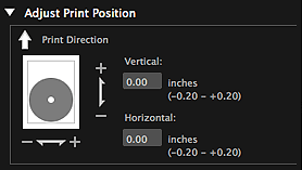 figure: Print settings dialog