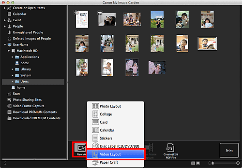 figure: Folder view