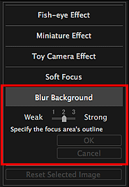 figure: Special Image Filters window