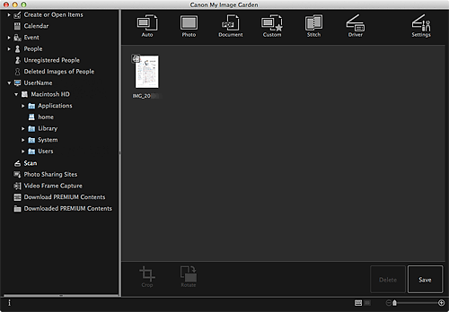 figure: Scan view