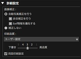 図：印刷設定ダイアログ