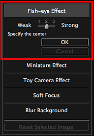 figure: Special Image Filters window