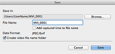 figure: Save dialog