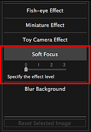 figura: Janela Filtros de Imagem Especial