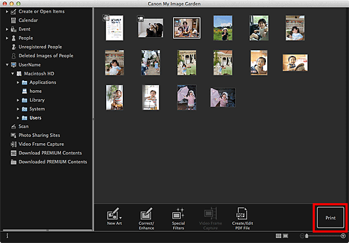 figure: Folder view