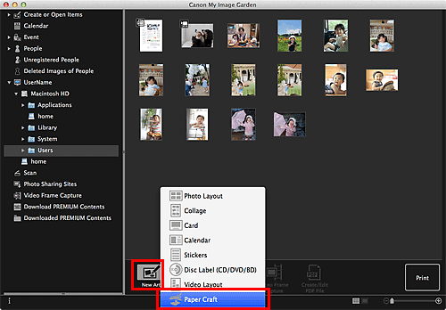 figure: Folder view