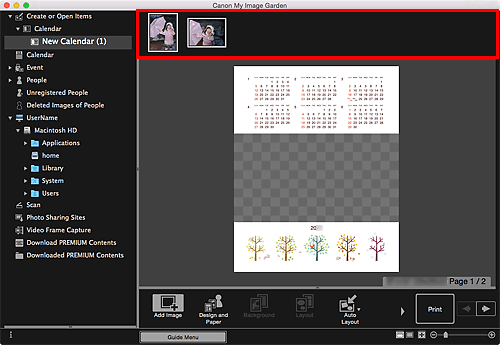 figure: Item edit screen