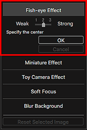 figure: Special Image Filters window