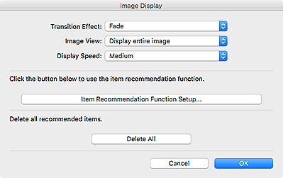 Abbildung: Dialogfenster Voreinstellungen von Image Display