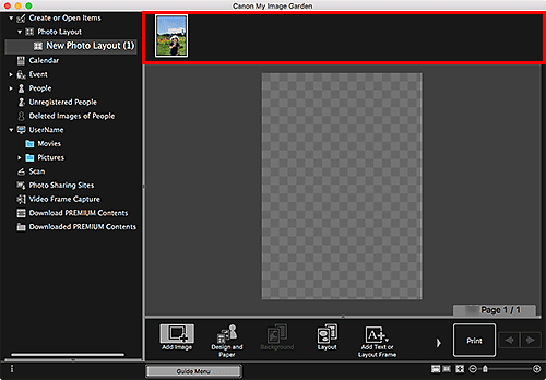 figure: Item edit screen