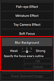 figure: Special Image Filters window