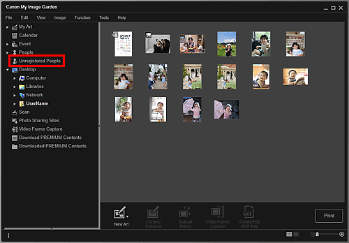 figure: Folder view