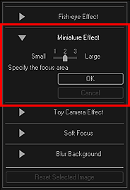 figure: Special Image Filters window