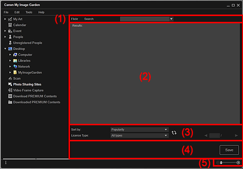 figure: Photo Sharing Sites view