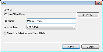 figure: Save dialog box