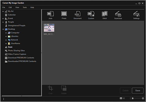 attēls: skats Skenēt