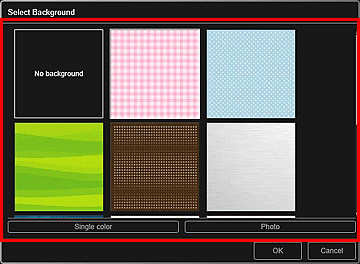 attēls: dialoglodziņš Atlasīt fonu