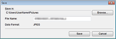 attēls: dialoglodziņš Saglabāt