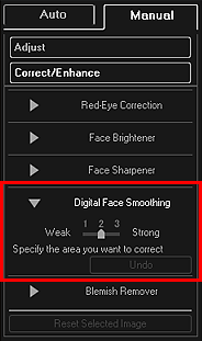 slika: kartica Ročno okna Popravi/izboljšaj slike