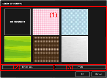 slika: pogovorno okno Izberi ozadje