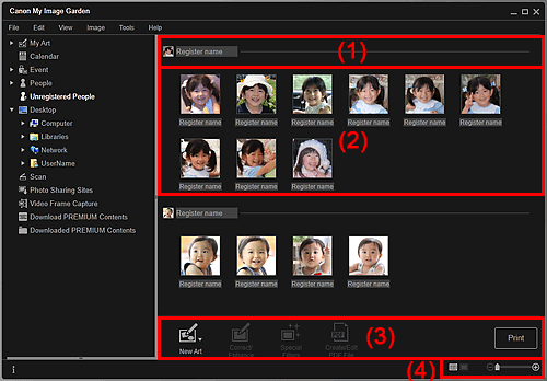 slika: prikaz Neregistrirane osebe