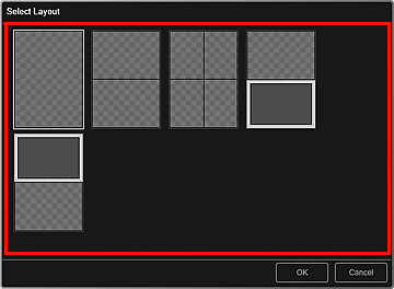 figur: dialogrutan Välj layout