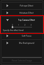 figure: Special Image Filters window