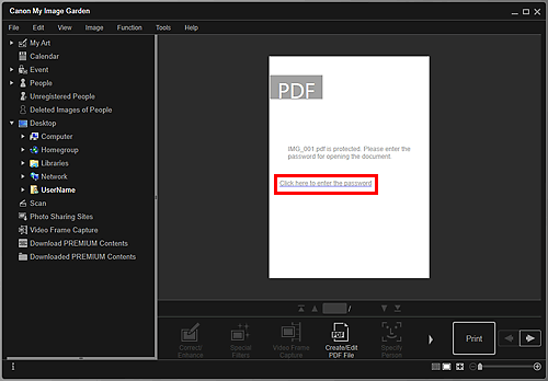 figure: Details view in the Folder view