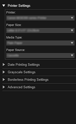 фигура: Диалогов прозорец „Print settings”