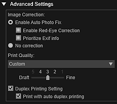 фигура: Диалогов прозорец „Print settings”