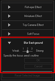 figure: Special Image Filters window