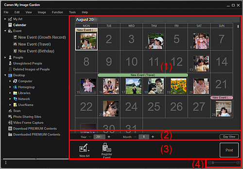 figure: Calendar view