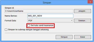 gambar: Kotak dialog Simpan