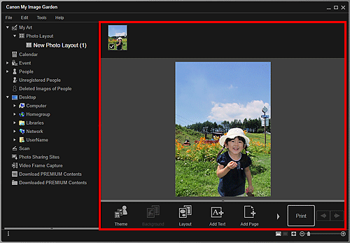 pav.: redagavimo ekranas „Mano menas“
