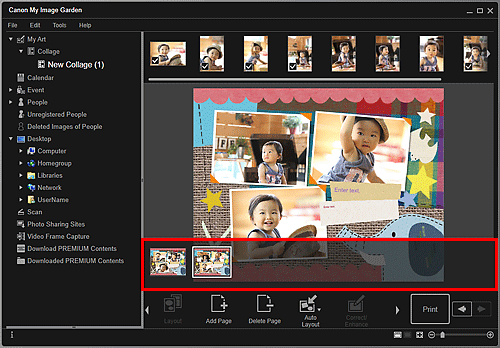 pav.: redagavimo ekranas „Mano menas“