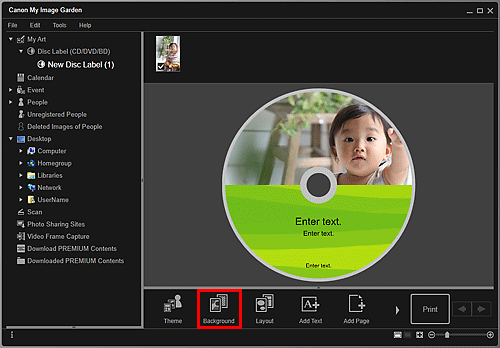 slika: zaslon aplikacije Moja umetniška dela