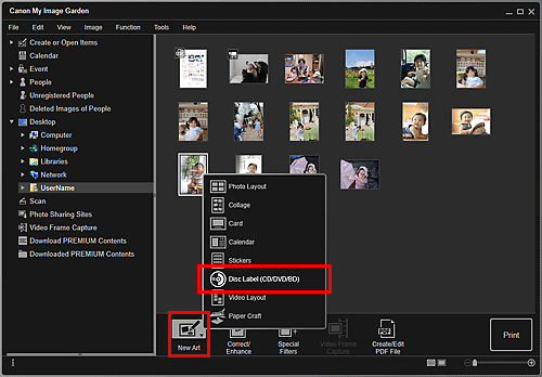 figure: Folder view