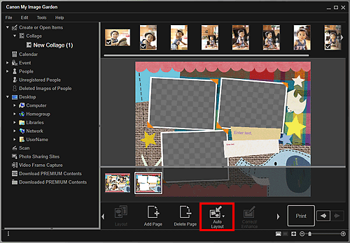 figure: Create or Open Items edit screen