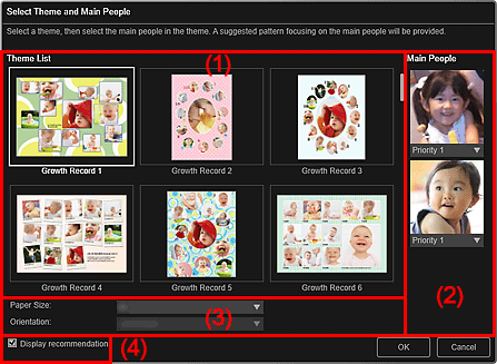 figure: Select Theme and Main People dialog box