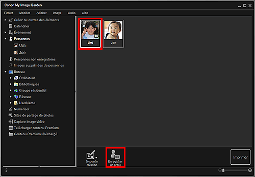 figure : Vue Personnes