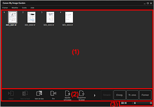 figure : Vue Créer/modif. fich. PDF