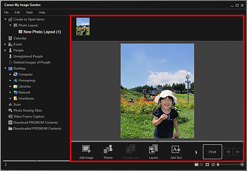 figure: Create or Open Items edit screen